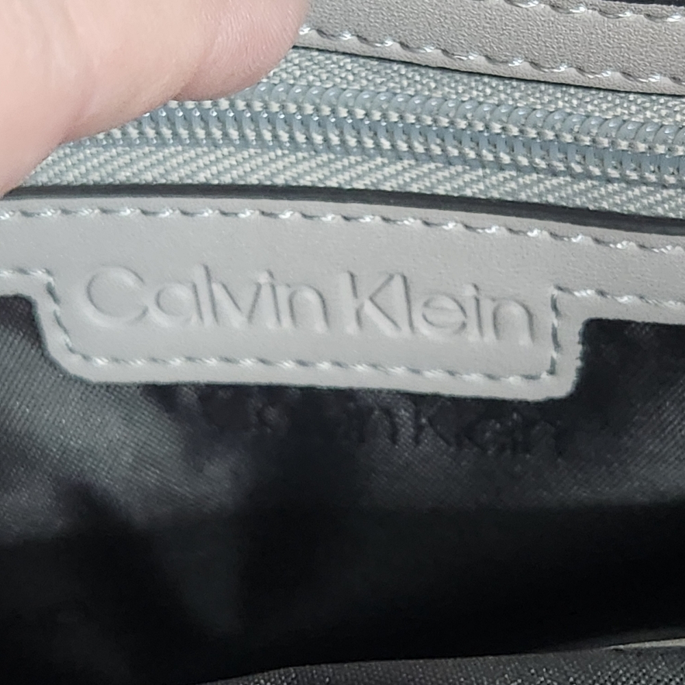 Calvin Klein Elaine Bubble Lamb Novelty Key Item Flap Backpack Dove Gray $168 - Picture 10 of 16